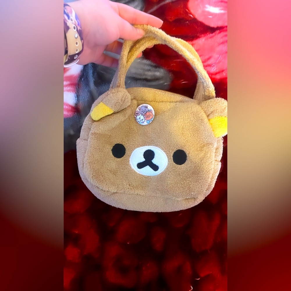 Bear plushie bag